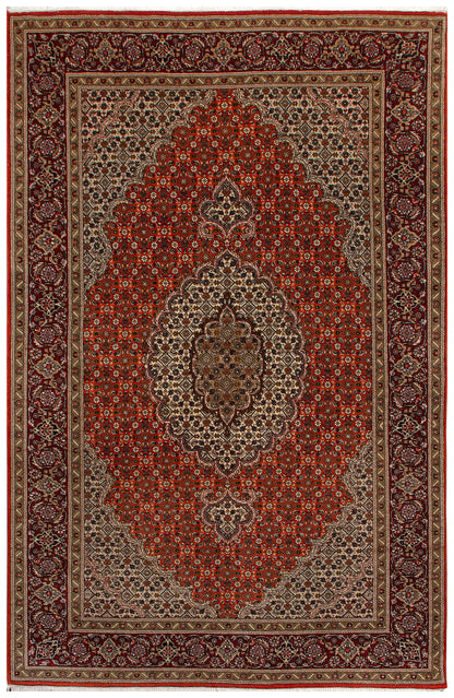 Tabraiz Mahi Handmade rug ( 5'2 x 3'4 feet )