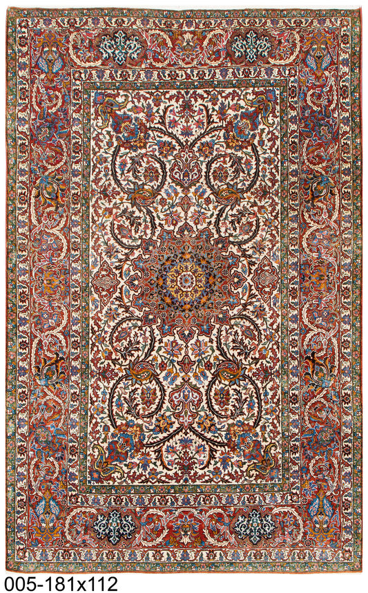 Kashmiri Qum Silk Rug ( 6 x 3'11 feet )